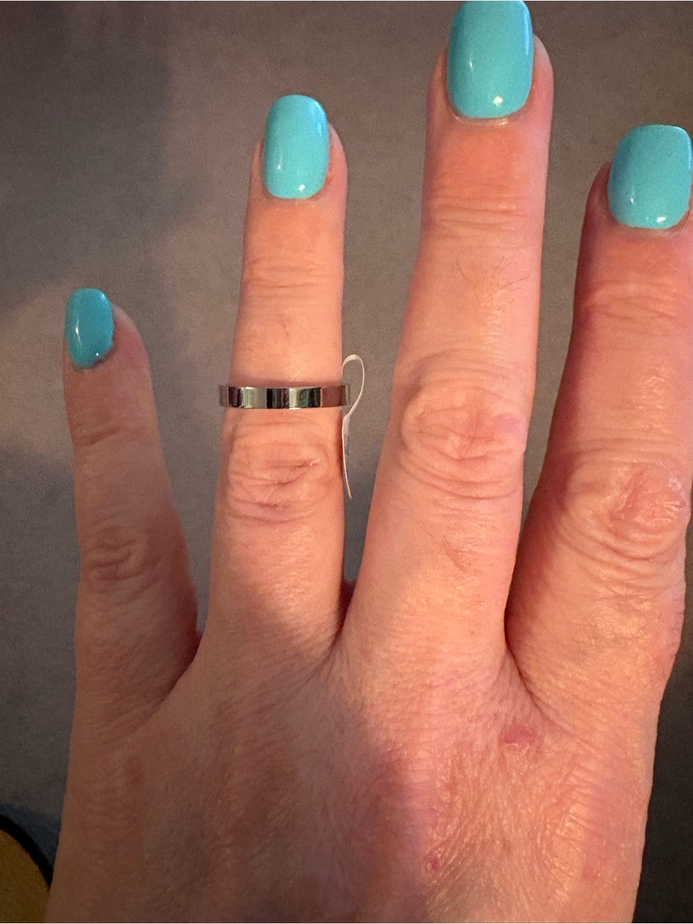 Polished Sterling Silver Narrow Band Ring in Silver